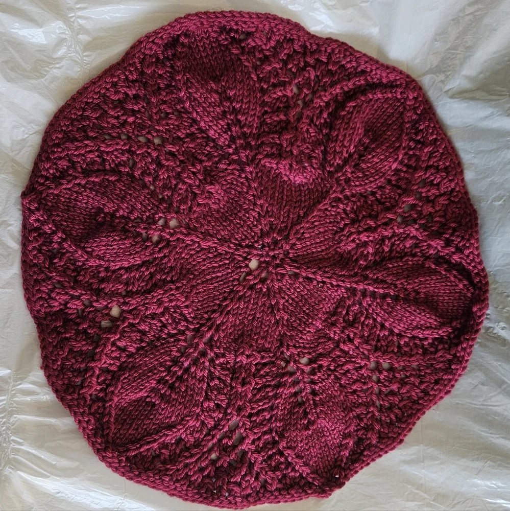 Colorful  knitted Round Doilies Set Of 2